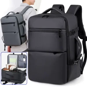 Laptop Backpack Large-Capacity Travel Backpack Mens Business-Style Minimalist Lightweight