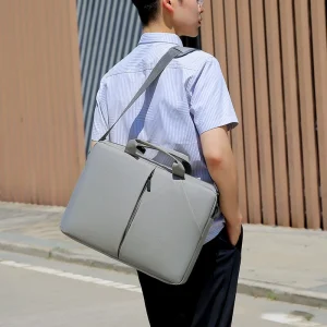 Laptop Bag for Men 14 15 Inch Portable and Waterproof Oxford Laptop Briefcase Computer Hand Bags