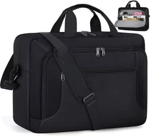 Laptop Briefcase Large Waterproof Men’s and Women’s Business Office Work Computer Bag Adjustable