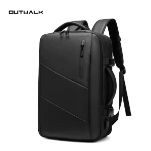 Laptop Compartment Backpack Durable Multi Function with Expandable Backpack Unisex Waterproof USB Port Men’s Backpack