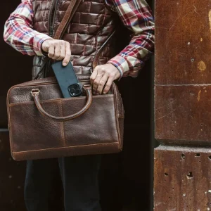 Laptop Messenger Bag Waterproof Portable with Shoulder Strap Men’s Briefcase Outdoor