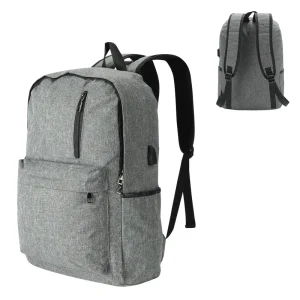Laptop Sleeve Snow Canvas Waterproof Backpack with USB Air Cushion Belt 36-59L Capacity Travel Business Unisex