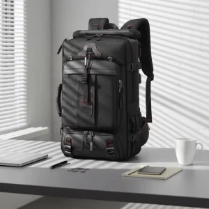 Large 60L Unisex Waterproof Oxford Polyester Lining Travel Bag Hiking Mountaineering Men’s Laptop Backpack Zipper Outdoor