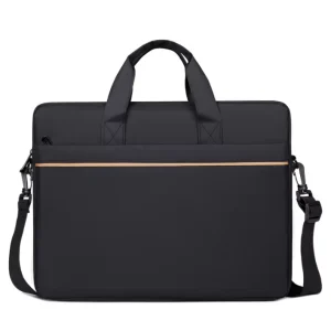 Large Capacity 15 16 Inch Men’s Laptop Sleeve Simple Business Briefcase with Custom LOGO Gift Printing Notebook Shoulder Bag