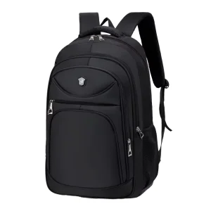 Large Capacity 36-59L Oxford Men’s Business Backpack Polyester Lining Waterproof Zipper Closure Physiological Curve Back Laptop