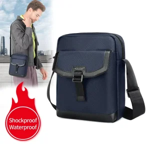 Large Capacity 9.7 Inch Nylon Lightweight Wear-Resistant and Waterproof Daily Commuting Men’s Messenger Bag Crossbody Bags