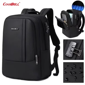 Large Capacity Business Laptop Bag 15.6 Inches Men’s Stylish Premium Travel Wet Dry Separated Backpack