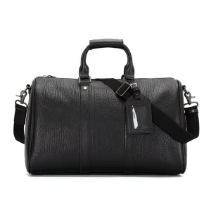 Large Capacity Carry on Waterproof Leather Overnight Weekender Luggage Garment Duffel Travel Bags Travelling Bags for Men