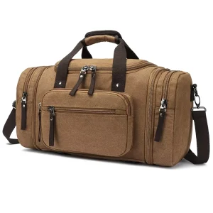 Large Capacity Cotton Canvas Carrying Luggage Bag Weekender Sport Travel Bags Men Overnight Duffle Bag