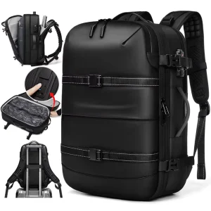 Large Capacity Expandable Business Travel Vacuum Backpack TSA Lock Laptop Men’s Vacuum Compression Backpack