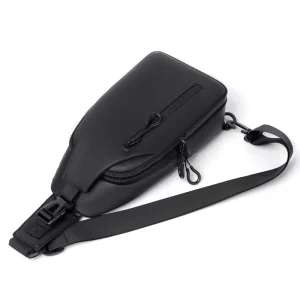 Large Capacity Fashion Men’s Sling Bag Waterproof Nylon Zipper Closure Adjustable Crossbody Chest Pack