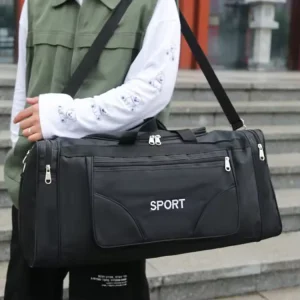 Large Capacity Foldable Travel Bag Men’s Business Trip Travel Bag Women’s Gym Yoga Bag Large Zipper Pocket Travel Duffel Bag