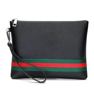 Large Capacity High Quality Soft Leather Business Men’s Handbag Wallet Clutch Bag