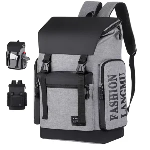 Large Capacity Laptop Backpack For Students Casual Waterproof Light weight College School Bag USB Charging Oxford Strap Backpack