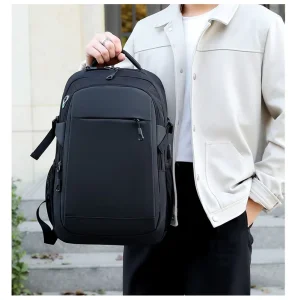 Large Capacity Leisure Backpack Waterproof Student Schoolbag Fashion Business Computer Bag Men