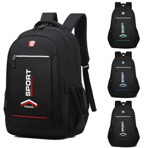 Large Capacity Leisure Trend Schoolbag Backpack for College High School Junior High Students Men’s Travel Computer Backpack
