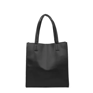 Large Capacity Men Retro Shoulder Bag Casual Style Zipper Middle School Students Everyday Use Tote Bag