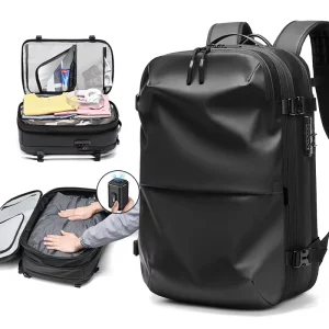 Large Capacity Men’s Backpack Multi Function Travel Bag Vacuum Compressible Waterproof Business Laptop Backpack for Travel