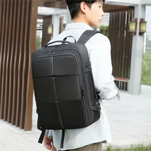 Large Capacity Men’s Backpack with Independent Shoe Compartment for Business and Travel Laptop Bag