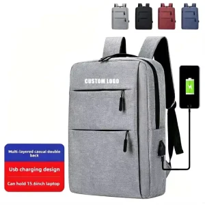 Large Capacity Men’s Business Oxford Laptop Backpack for Men & Women Business & Travel Use Durable Design with USB Charging Port