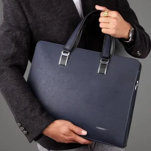 Large Capacity Men’s Casual Backpack Satchel Briefcase Horizontal Business Soft Bag with Cross-Border Exclusive Design