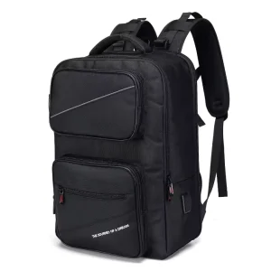 Large Capacity Men’s Fashion Backpack Waterproof Oxford Material Multifunctional Outdoor Travel Bag with Laptop Compartment