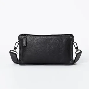 Large Capacity Men’s Handbags Messenger Bags Genuine Leather Crossbody Bag Designer Shoulder Bag for Office Work Daily Life