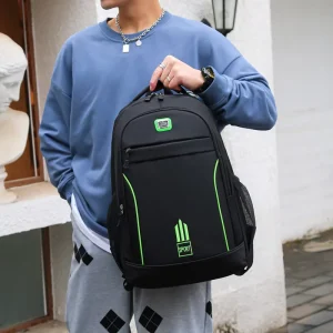 Large Capacity Men’s Nylon Oxford Cloth Backpack Casual Lightweight Travel Bag Waterproof Polyester for Students School Fashion