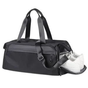 Large Capacity Men’s Oxford Gym Bag Dry and Wet Separation Fitness Sport Gym Bag Travel Duffel Bag With Shoes Compartment