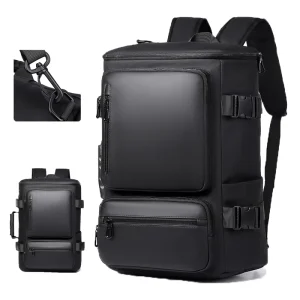 Large Capacity Men’s Oxford Laptop Backpack Multi functional Three Way Usb Waterproof School Bag for Travel