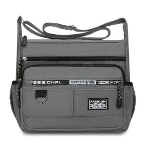 Large Capacity Men’s Shoulder Bag Waterproof Wear resistant Backpack Multi pocket Business Casual Men’s Messenger Bag