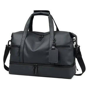 Large Capacity Men’s Travel Bag Short Distance Trips Sports Fitness Business Use Polyester Design