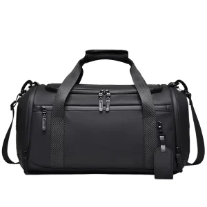 Large Capacity Men’s Travel Duffel Bag Foldable Shoulder Crossbody Gym Tote Carry on Overnight Weekender Wet Dry Compartments