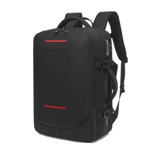Large Capacity Men’s Waterproof Expandable Business Laptop Bag Multifunctional Oxford Vacuum Compression Travel Backpack