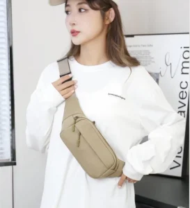 Large Capacity Men’s Women’s Waist Bags Oxford Cloth Crossbody Shoulder Bags Fanny Pack