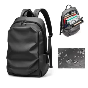 Large Capacity Multi Functional Waterproof Student Work Backpack for Men Computer Bag with Zipper Closure