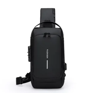 Large Capacity Multi pocket Anti theft Waterproof Casual Chest Bag Outdoor Sports Lightweight Men Crossbody Bag Durable