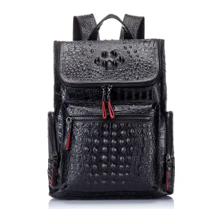 Large Capacity Multifunctional Top Grade crocodile Leather Men’s Backpack Leather Men’s Bag Schoolbag