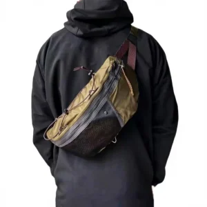 Large Capacity Nylon Breathable Chest Bag for Men’s Women’s Outdoor Travel Sports Crossbody Single-Shoulder Backpack