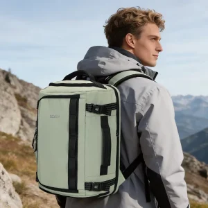 Large Capacity Nylon Customized Laptop Backpack Waterproof Men’s Backpack Travel Leisure Gym Luggage Bag Zipper