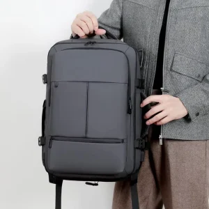 Large Capacity Oxford Student Bag Expandable Business Travel Backpack Waterproof Laptop Backpack Custom Men’s Christmas Gift