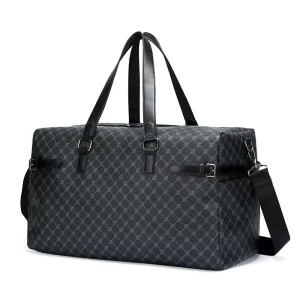 Large Capacity PU Leather Men’s Travel Bag Men’s Business Travel Bag Handbag Gym Duffel Bag