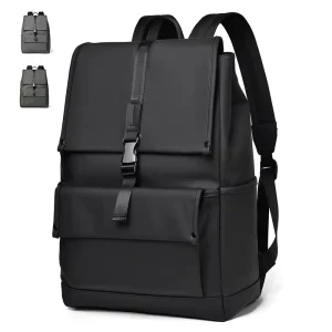Large Capacity PU Waterproof Office Backpack Custom Logo Durable for Men’s Outdoor Travel Business