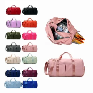 Large Capacity Portable Short Distance Travel Handbag Dry Wet Separation Fitness Sports Gym Bag for Men