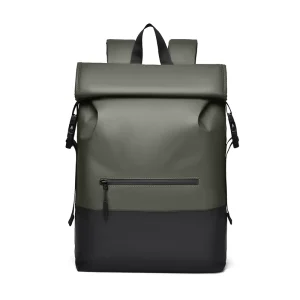 Large Capacity Rollup Rucksack Zipper Closure Sports Backpack Laptop Bag for School Student and Business