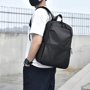 Large Capacity Simple Leisure Stylish Men’s PU Backpack High Quality Custom Logo