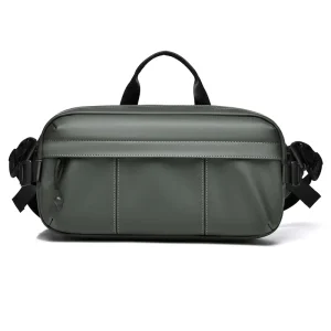 Large Capacity Sports Casual Riding Functional Shoulder Messenger Bag Fashion for Men Leather Film Crossbody Bag for Men
