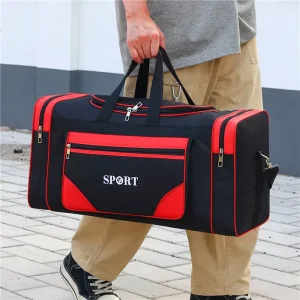 Large Capacity Sports Gym Bag Single Shoulder Crossbody Handbag Multifunctional Travel Commute Bag