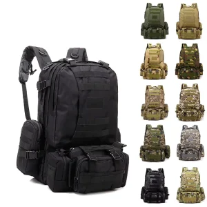 Large Capacity Tactical Waterproof Backpack Rock Outdoor Activities Mountaineering Camping 800D Oxford Cloth Hunting