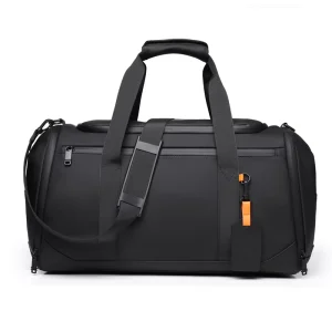 Large Capacity Travel Duffel Bag With Shoes Compartment Waterproof Exercise Bag Custom Logo Gym Weekend Bag